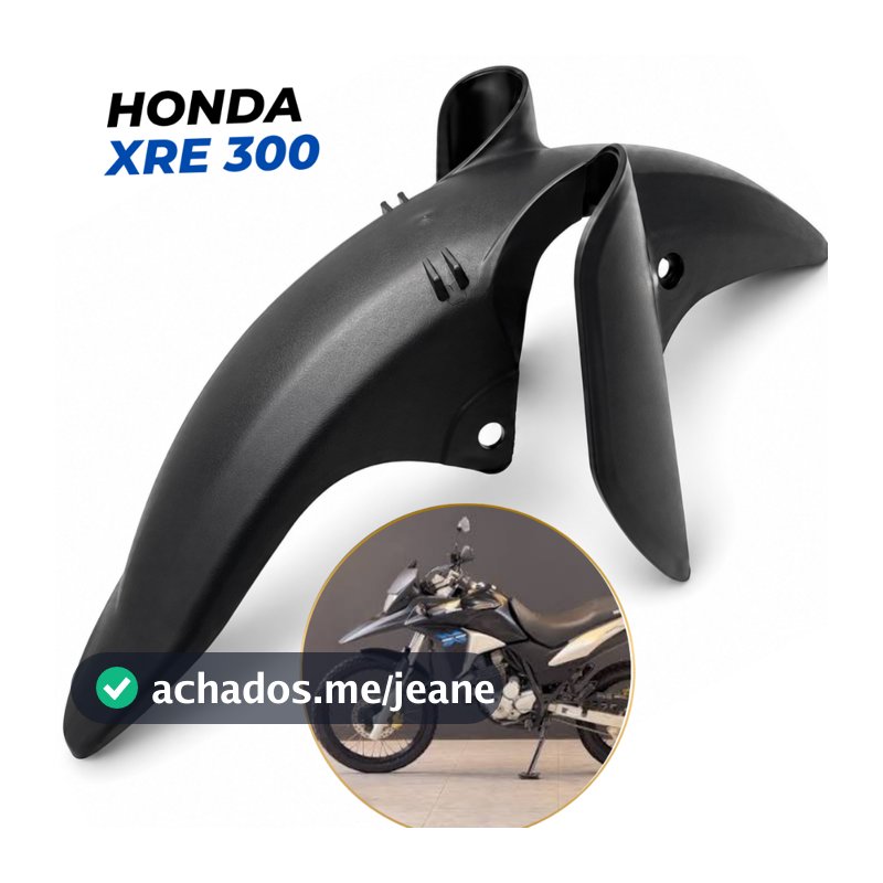 Paralama Dianteiro Inferior Xre 300 2009 A 2018 Preto Fosco Modelo Original