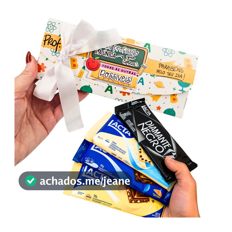 Caixas para barra tablete de chocolate de mercado embalagem para Dia dos Professores, Lembrancinhas