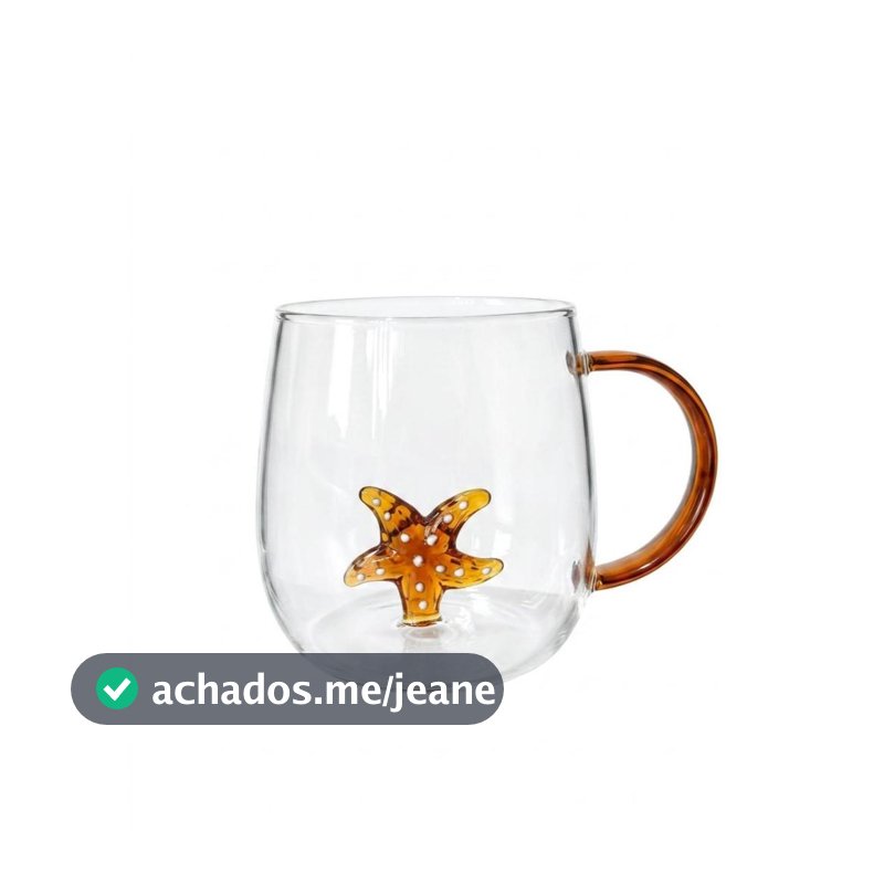 Caneca De Vidro Borossilicato 3D Animais E Flores Mesa Posta Aesthetic 400ml - Vários Modelos
