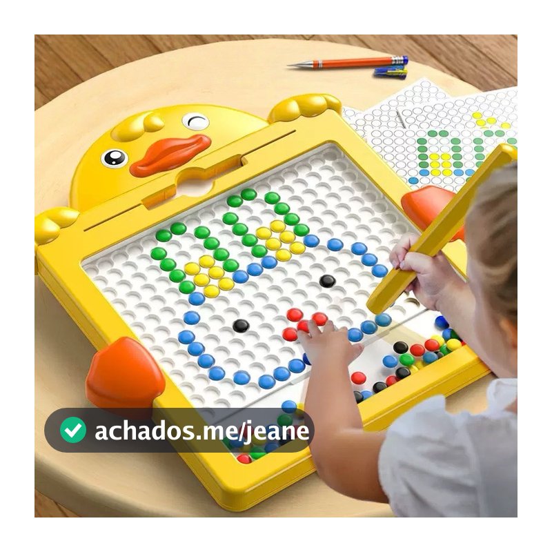 Tábua de Desenho Magnético Colorida para Crianças com Folhetos Criativos: Brinquedo Educacional, Estimulante e Interativ