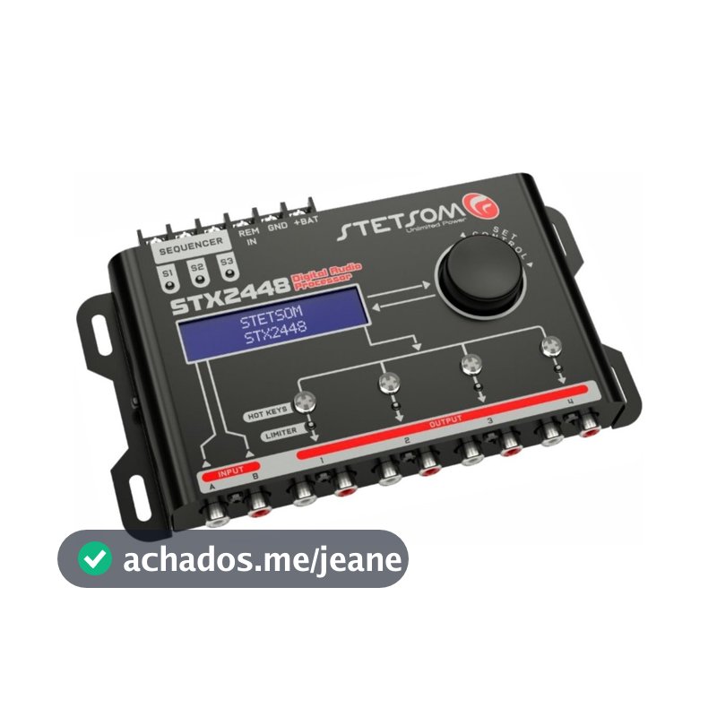 Processador De Audio Stetsom Stx2448 Com Sequenciador
