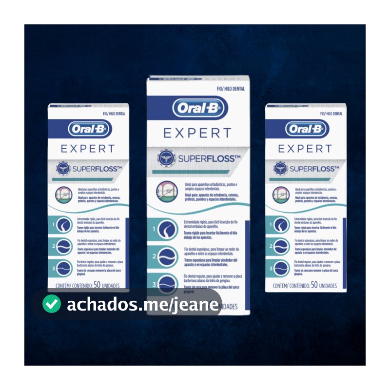 Kit com 3 Fio Dental Superfloss Expert - Oral-B