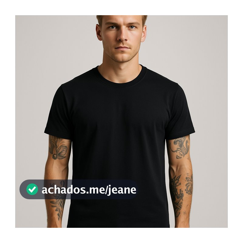 Camisa Básica Masculina Casual Manga Curta Confortável para o Dia a Dia