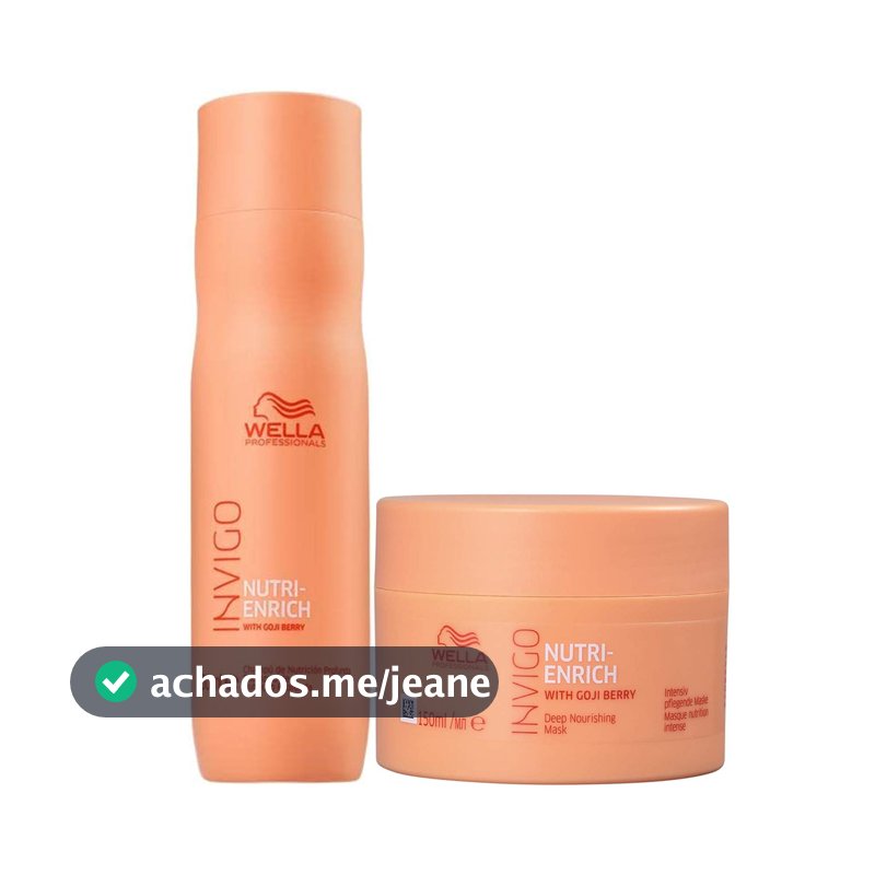 Kit Invigo Nutri Enrich Shampoo 250ml  e Máscara 150ml
