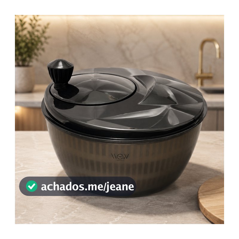 Centrífuga De Salada Secador Verduras Manual 4 Litros Fume