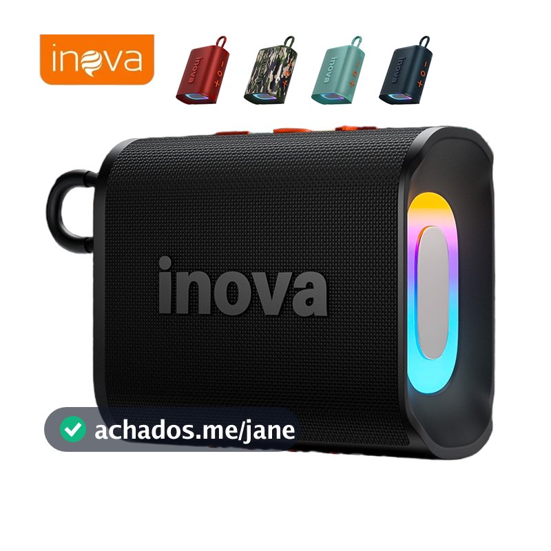 Inova Caixa De Som Go 4 Pro Bluetooth Portátil À Prova D 'Água Com Bateria Esportiva Led modelo Pen drive TF SUPER BASS