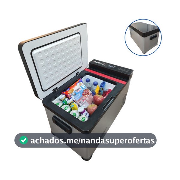 Geladeira Portátil Para Caminhão Van Portátil 20 Litros Quadrivolt