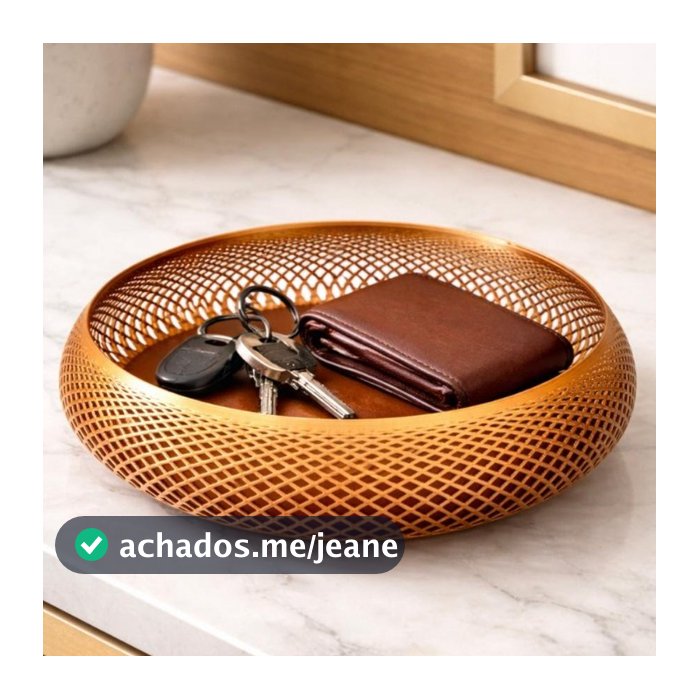 Cesto Porta Objetos Organizador de Mesa Decorativo e Porta Treco Moderno
