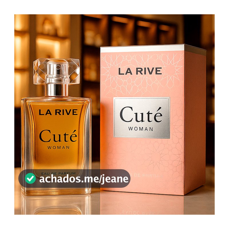 Perfume La Rive Cute Cuté Feminino 100ml Floral Frutado De Mulher Para Noite Dia