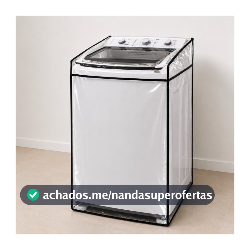 Capa Para Máquina de Lavar Roupas Transparente Todos os Tamanhos e Marcas Impermeável