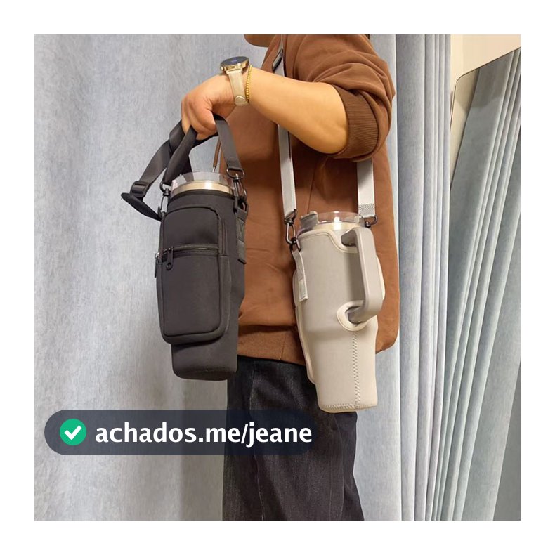 Bolsa Porta-garrafas De Água 40oz Para Celular Chaveiro Com Alça De Ombro Ajustável