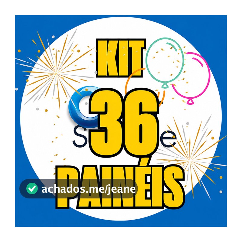 Kit 36 Painéis Redondos 50x50 cm Tecido Sublimado - Escolha Seu Tema