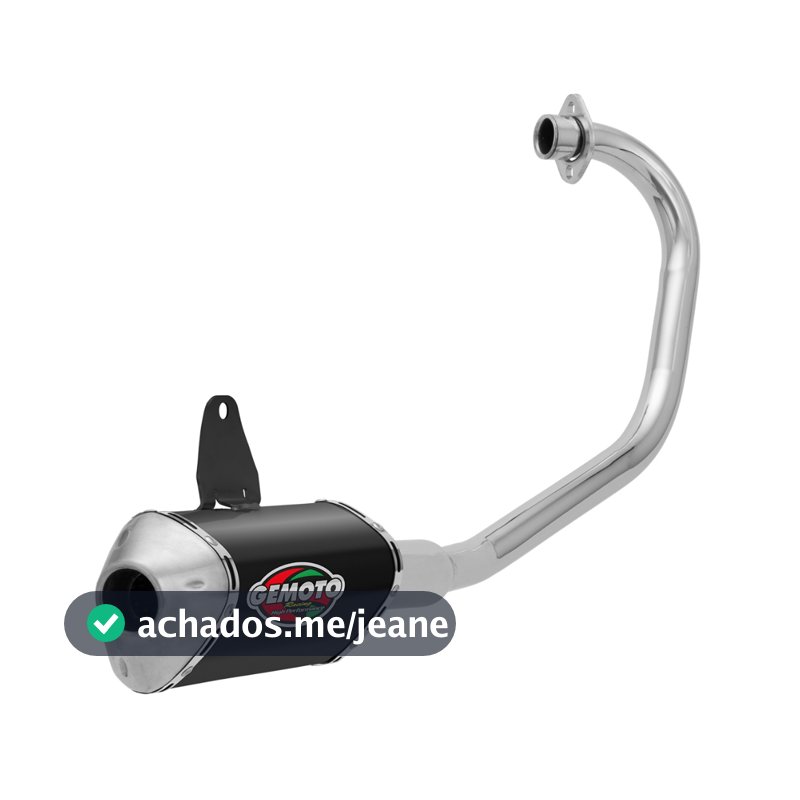 Escapamento Escape Moto Gemoto Racing 3 Trioval Titan/ Fan 160 2016 2017 2018 2019 2020