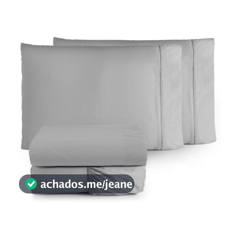 Jogo De lençol 100% Algodão Ponto Palito Casal Queen 4 Peças -  PROMOÇÃO