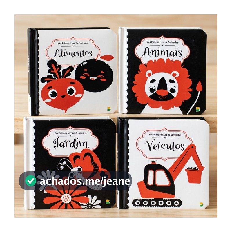 Kit Bebê Esperto coleção Meu Primeiro Livro de Contrastes