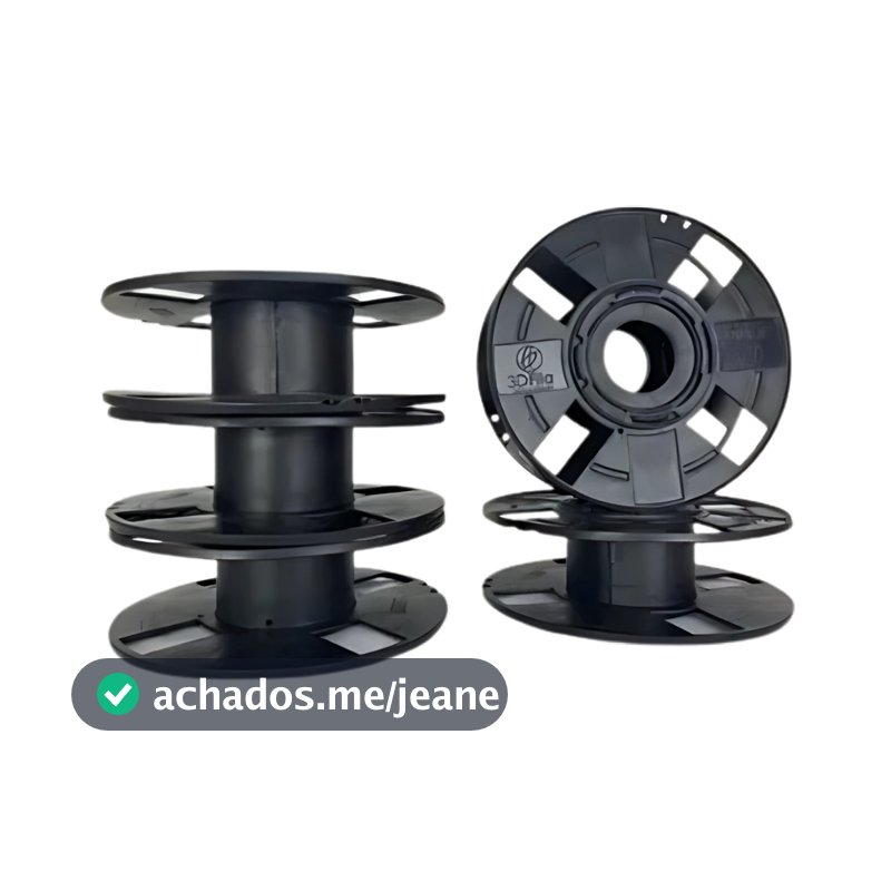 Kit 10 unidades Carretel Filamento 3d 1kg Vazio Mangueira Corda Fios Elétricos  PLA ABS PETG