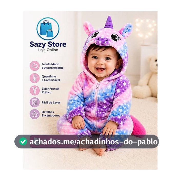 Kigurumi Bebê Unicórnio Macacão Infantil Pijama Plush Quentinho Com Capuz