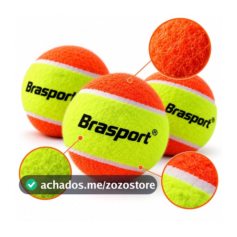 Kit 3 Bola Beach Tennis Bolinha Tênis Alto Padrão Verde-limão Profissional