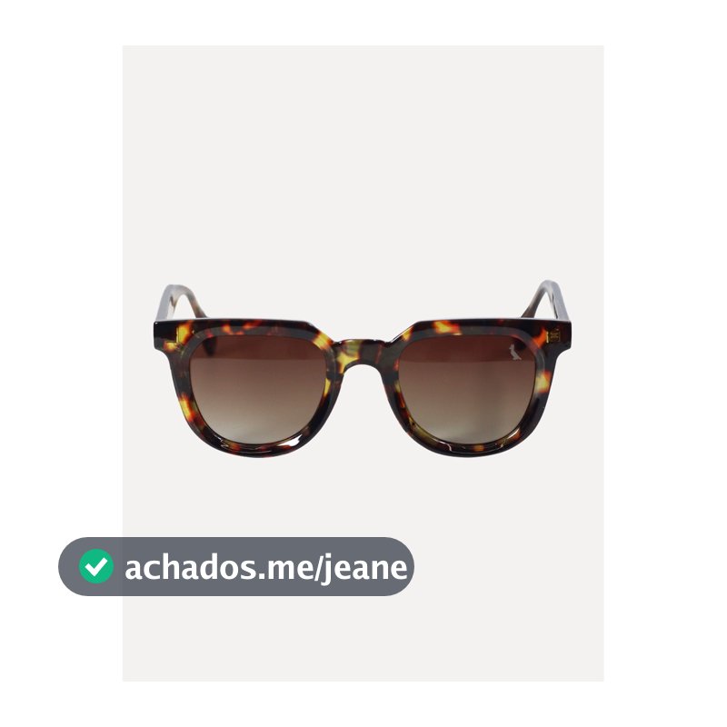 Óculos De Sol Reserva Original Masculino Round Plate Square Tortoise