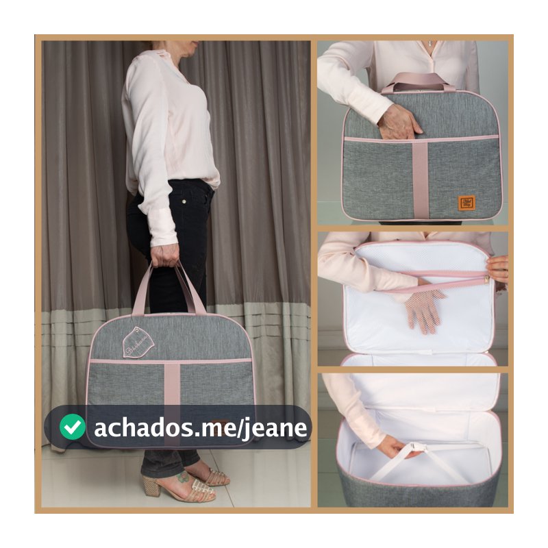 Mala Maternidade com Chaveiro Personalizada C/ Nome Menina/Menino