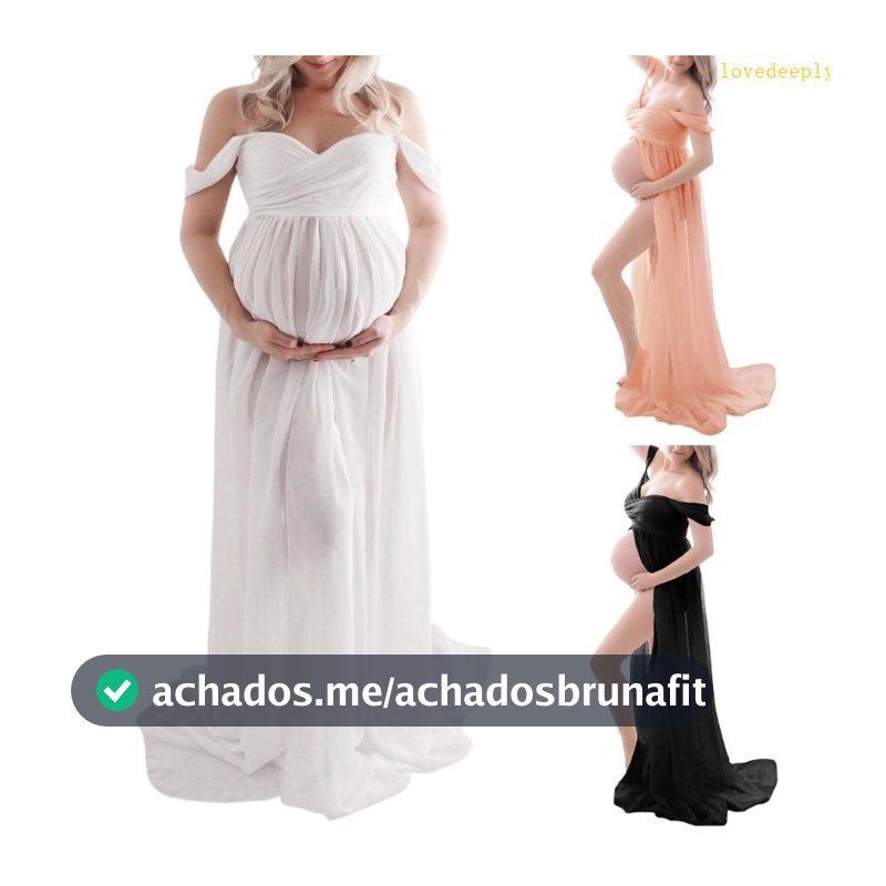 lovedeeply Vestido Para Fotografia Maternidade Tecido Poliéster Roupa Retrato