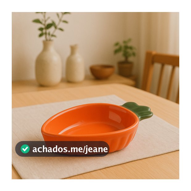 Bowl Cumbuca Cenoura De Cerâmica Louça Decoração Coelho Páscoa Molhos Geleias Pimenta Rústicos