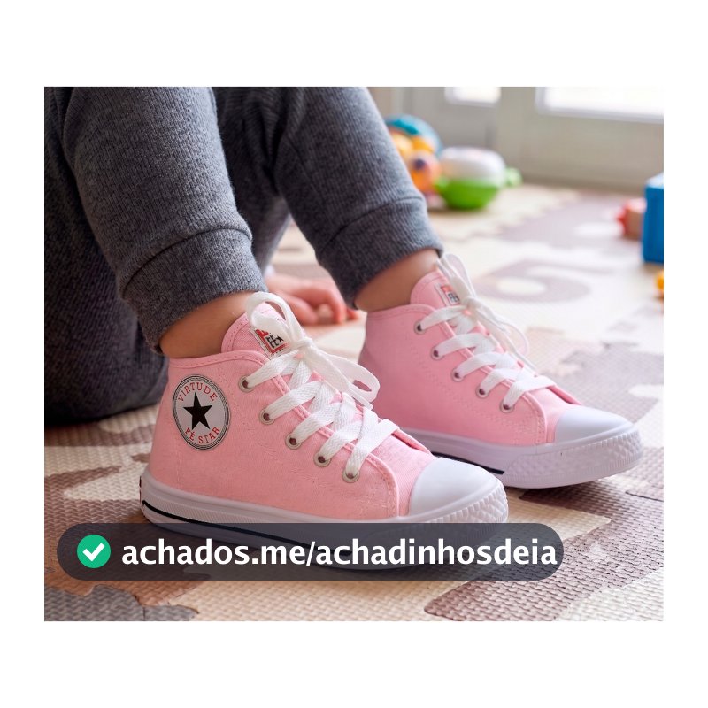 Tênis Botinha Star Infantil Menina e Menino Masculino e Feminino Casual Qualidade Confort Promoção