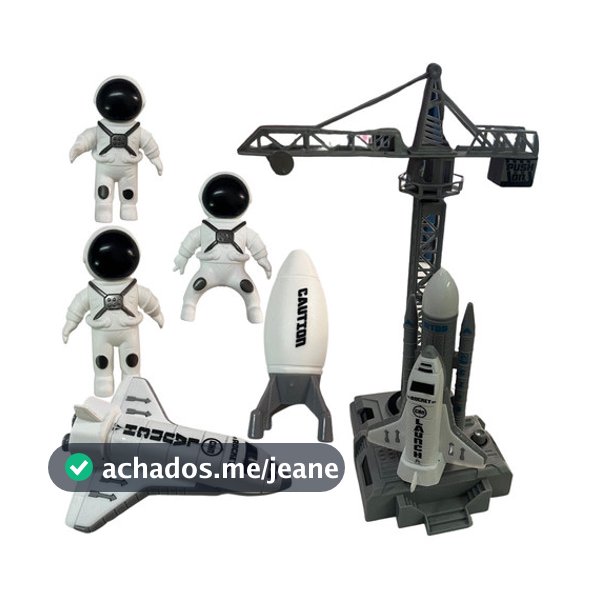 Brinquedo Lançador De Foguete Espacial Infantil Com Boneco Astronauta Base De Disparo Ar Ao Ar Livre Diversão