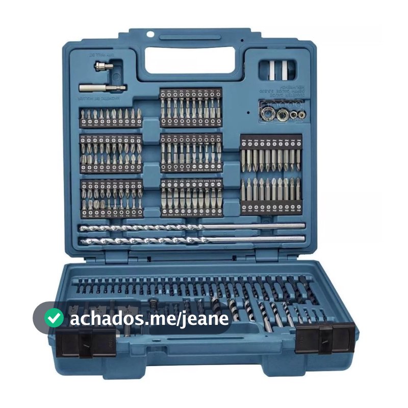 Kit De Acessórios Bits E Brocas 256 Peças E-11689 Makita