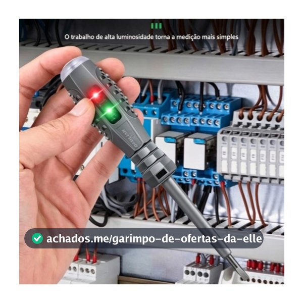 Chave de Fenda Magnética com Caneta de Indução - Ferramenta Profissional para Eletricista