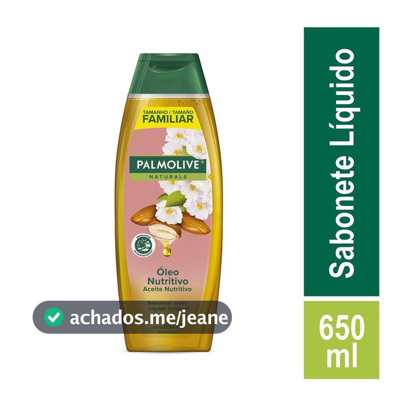 Sabonete Líquido para Corpo Palmolive Naturals Camélia e Óleo de Amendoas 650ml