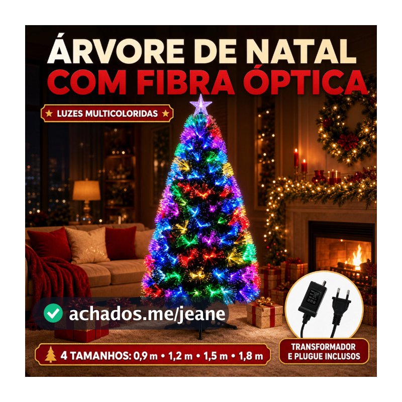 Árvore de natal LED fibra ótica Bivolt 90cm/120cm/150cm/180CM Enfeites de natal decoração de natal
