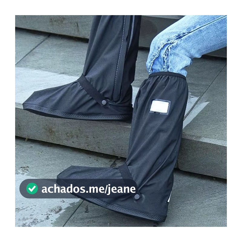 Polaina Impermeavel Bota Galocha Protetor Calcado Capa de Chuva Motoqueiro