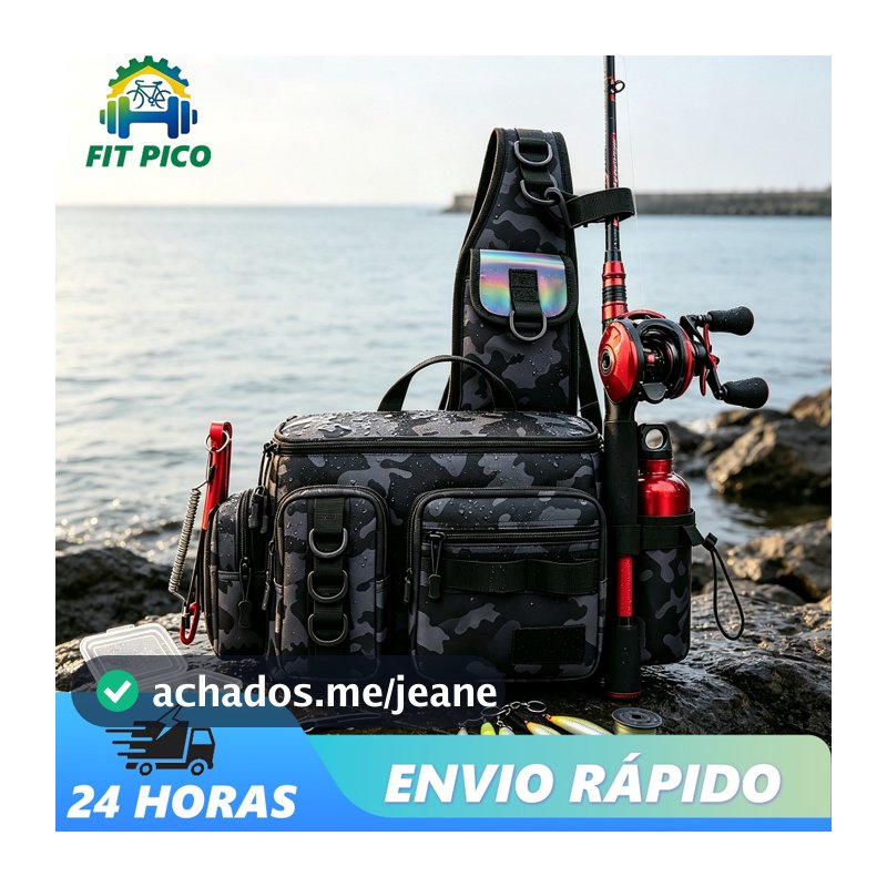 Bolsa de Ombro para Vara de Pesca, Bolsa de Armazenamento Portátil, Equipamento para Esportes ao Ar Livre