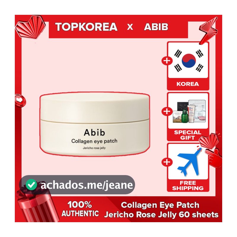 ★ Abibição Abib Tapa-Olho De Colágeno Jericho Rose Jelly_60 Folhas/TOPKOREA/Envio Da Coreia