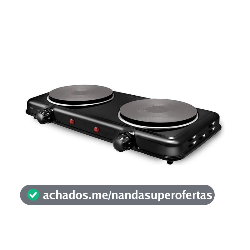 Fogão Portátil Elgin 2000w 2 Bocas 42FOG020 Preto