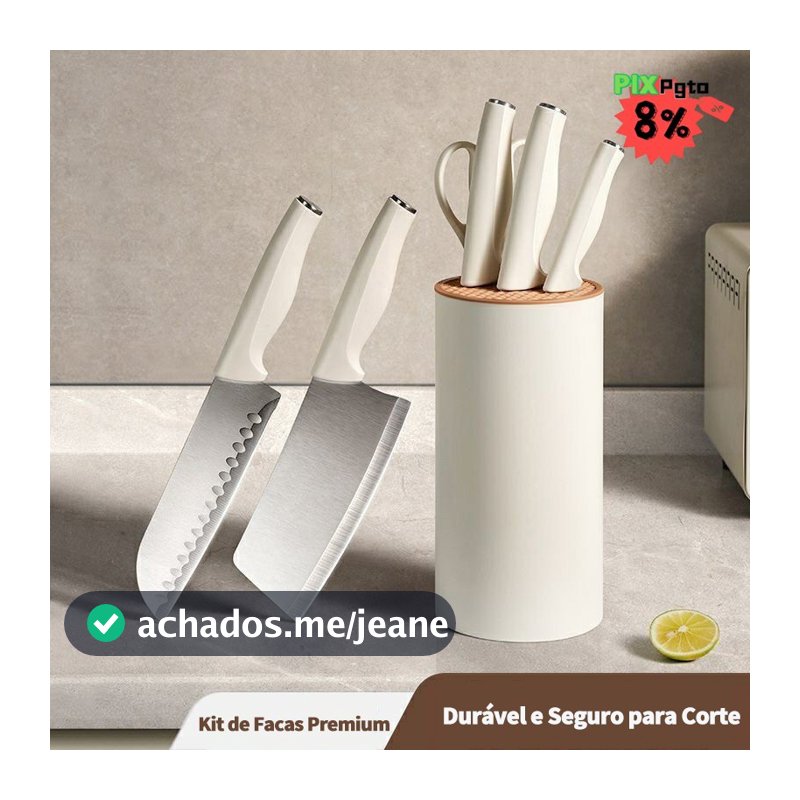 Conjunto de facas de aço inoxidável 5 peças Tesouras profissionais para cozinhas profissionais