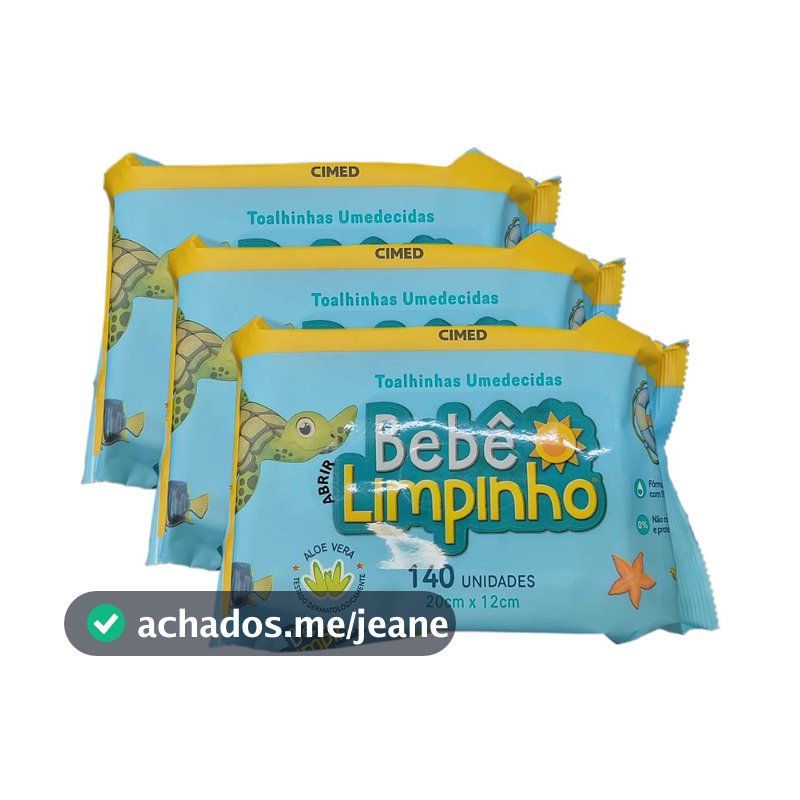 kit 420 Toalhas Umedecidas Bebê Limpinho