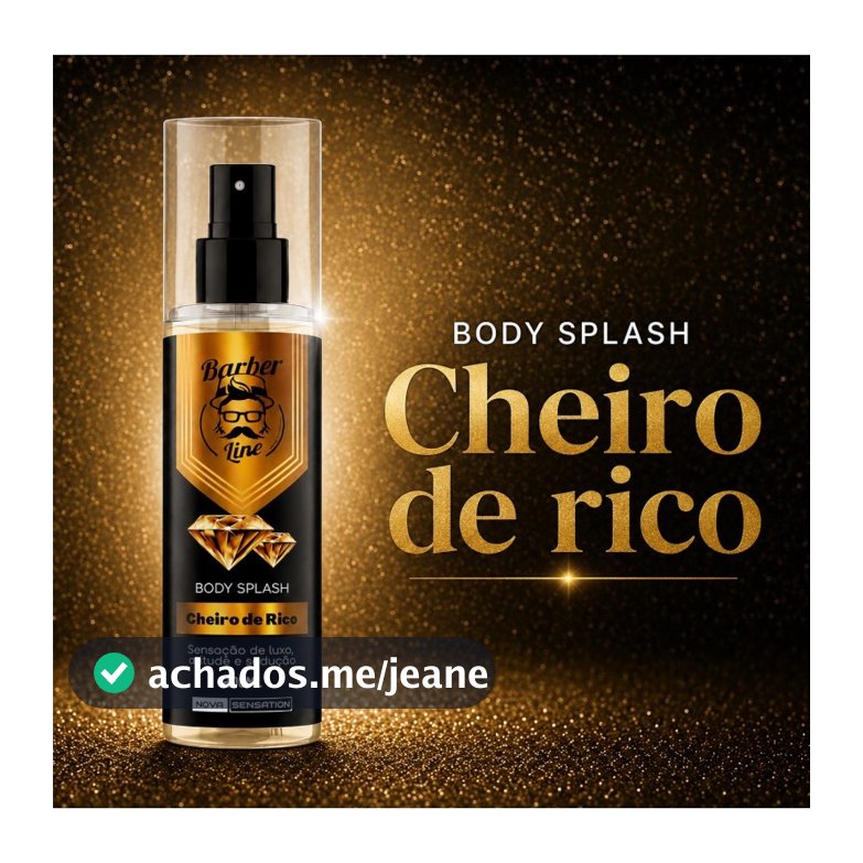 Body Splash Masculino Cheiro De Rico 200 ML Perfume Amadeirado Barber Line