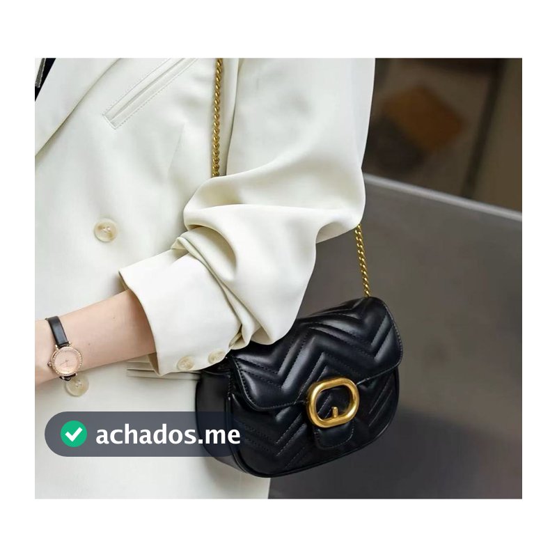 Bolsa Feminina PEQUENA Transversal Alça de Corrente Bolsa de Festa