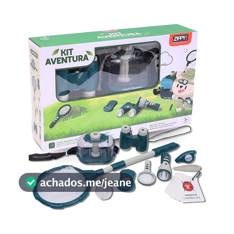 Kit Aventureiro Kids Explorador Natureza Educativo Zippy