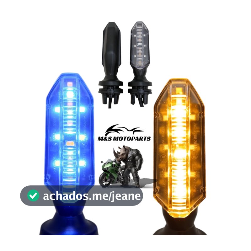 Par De Pisca Led Drl Sequencial Cg Titan Fan Twister Start Cb250 Coxim