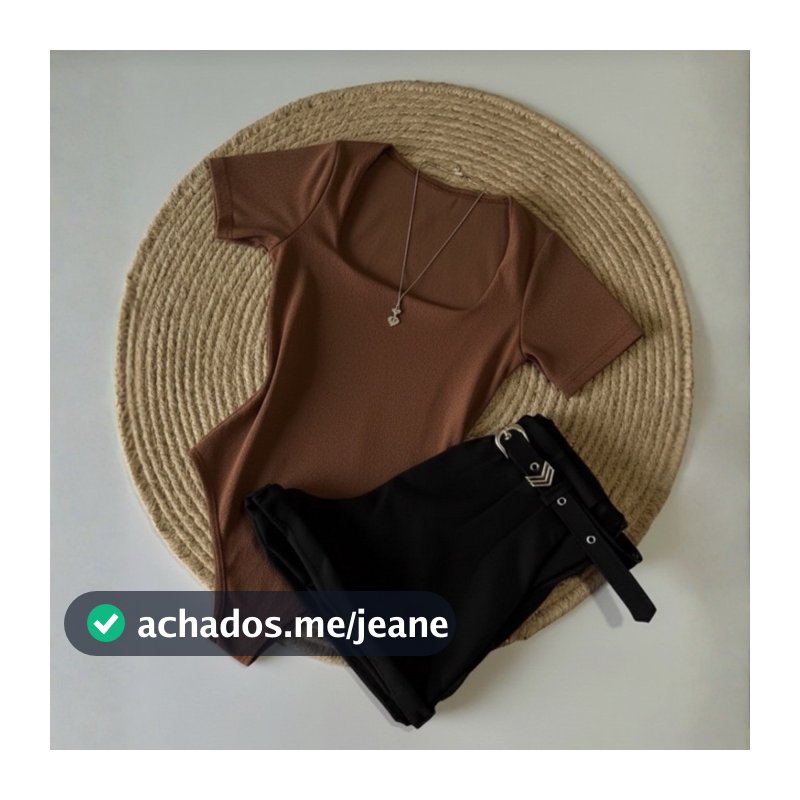 Kit Conjunto 1 Body Gola QUADRADA Neutras  + Short Neutro em Alfaiataria com cinto Moda Blogueira Tendencia 2026