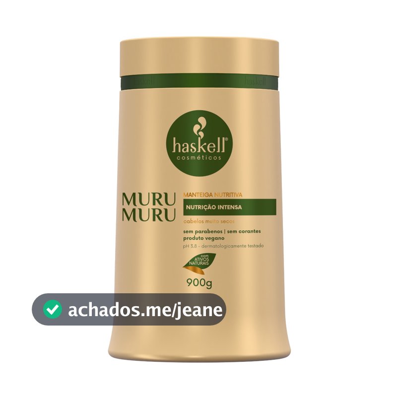 Mascara Haskell Murumuru Hidratação e Nutrição 900gr