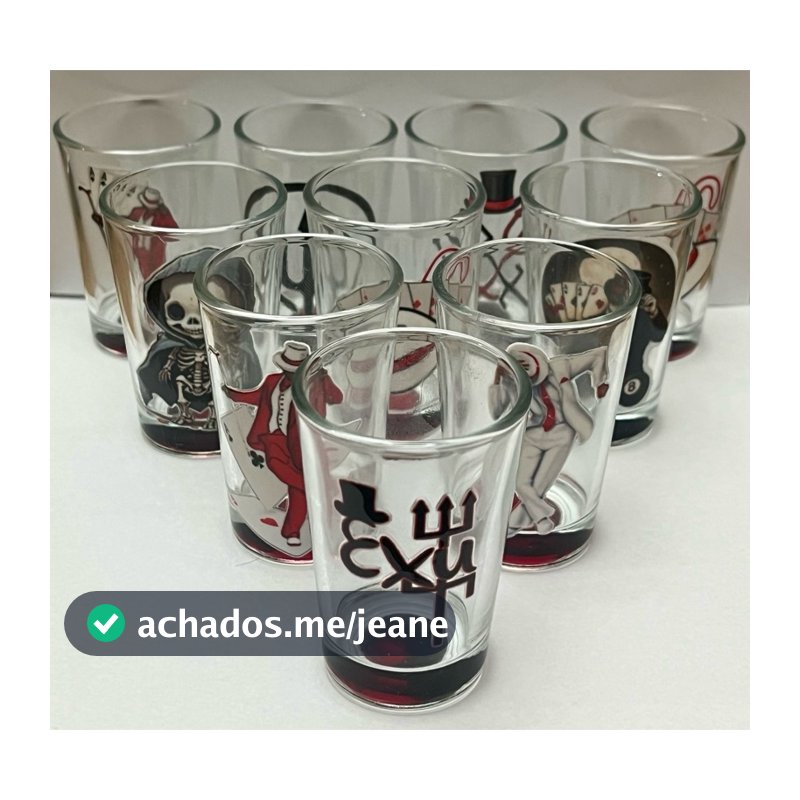 EXU MIRIM ZÉ MALANDROS COPO DE DOSE - SHOT 40ML - UMBANDA QUIMBANDA E CANDOMBLÉ