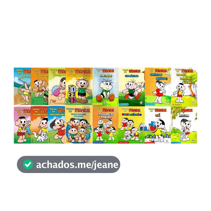 Kit 16 Livros Turma da Mônica - Livros Divertidos