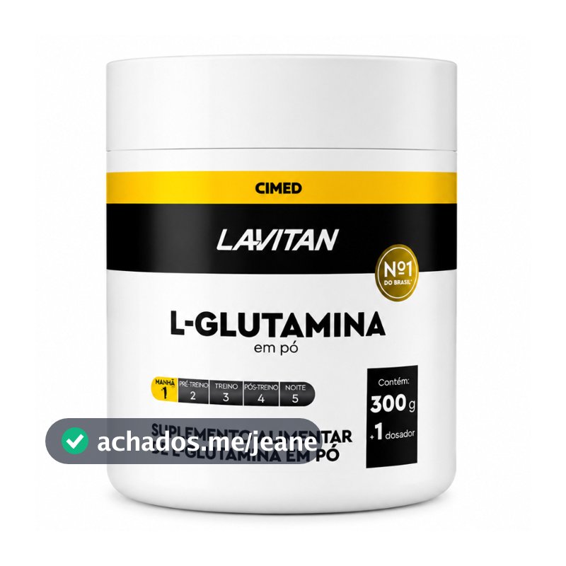 Lavitan L-Glutamina Pó 300g Cimed Sem Sabor