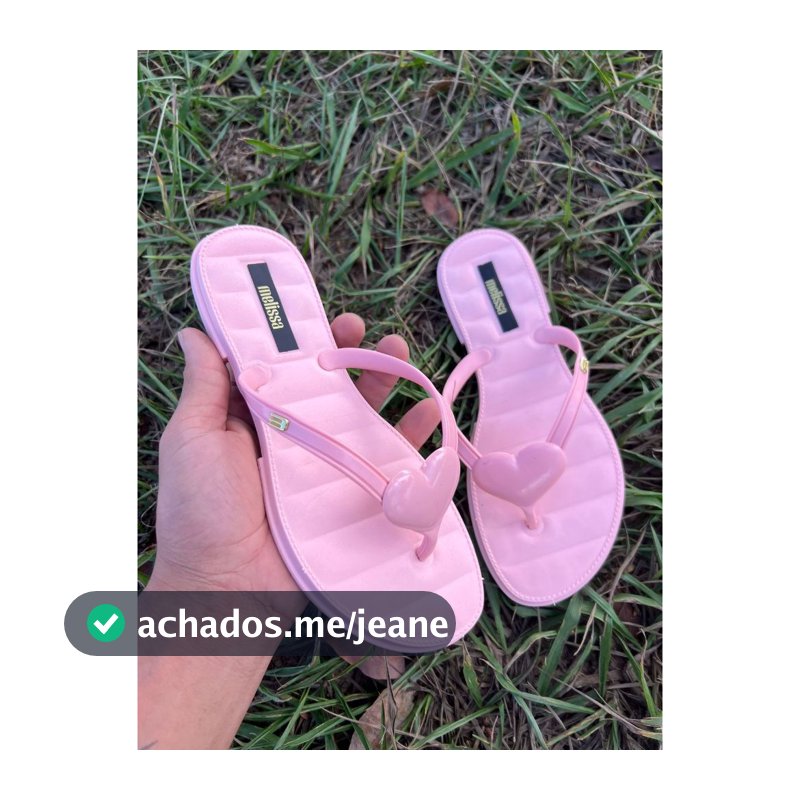 CHINELO FEMININO CORAÇÃO COM PINGENTE NA TIRA