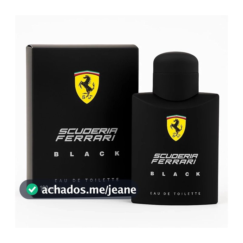 Kit até 2 Perfumes Ferrari Black ou Ferrari Red Masculino 100ml EDT Importado Longa Duração