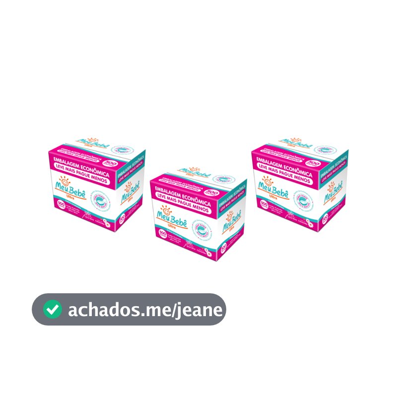 KIT TOALHA UMEDECIDA MEU BEBÊ ULTRA 1500 FOLHAS (3pcksX500fls)